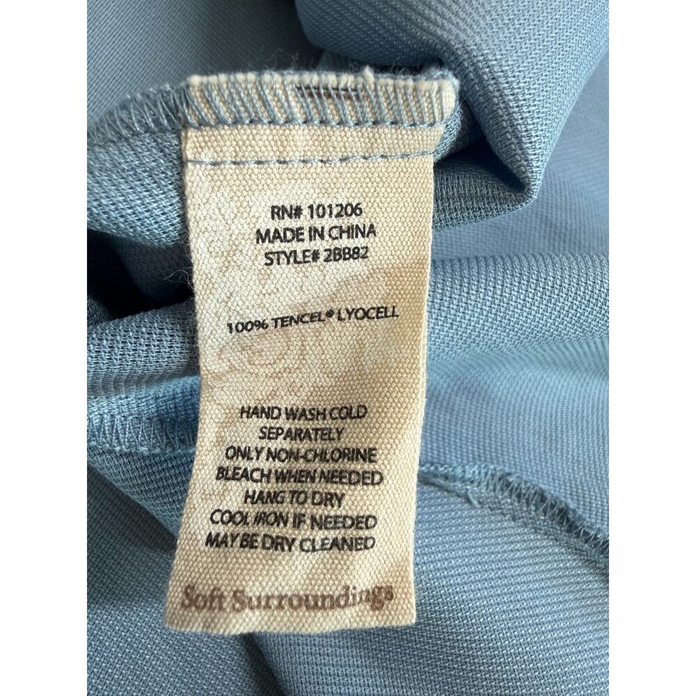 NWOT Soft Surroundings Tencel High Low Maxi Dress Size XL Button Front Pockets - Picture 12 of 12